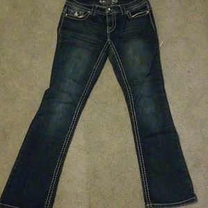 Blue Paisley Sky Jeans